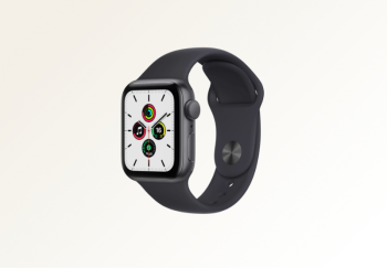Часы Apple Watch SE (2021) GPS 40mm Aluminum Case with Sport Band серый космос/тёмная ночь MKQ13