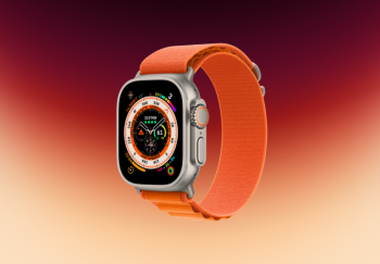 Часы Apple Watch Ultra GPS + Cellular 49 мм, титановый корпус, ремешок Alpine Оранжевого цвета,размер L MNHA3